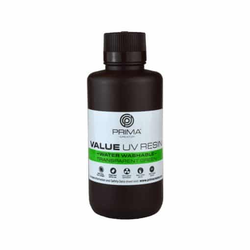 PrimaCreator Value Water Washable UV Resin - 500 ml - Transparent Green