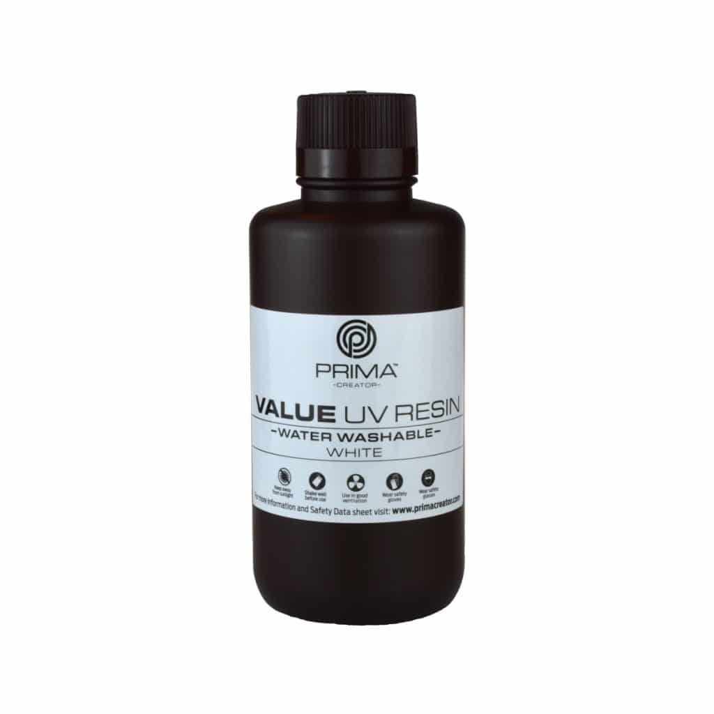 Køb PrimaCreator Value Water Washable UV Resin 500 ml White